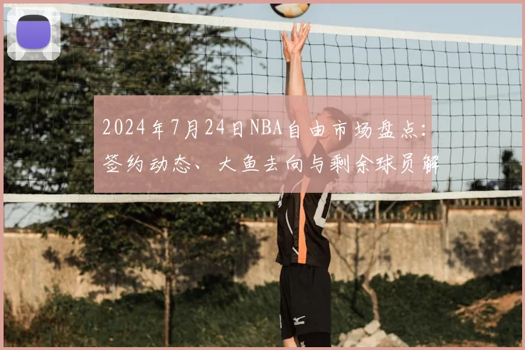 2024年7月24日NBA自由市场盘点:签约动态、大鱼去向与剩余球员解析
